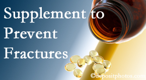 Layden Chiropractic suggests nutritional supplementation with vitamin D and calcium to prevent osteoporotic fractures.