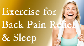 Layden Chiropractic shares new research about the benefit of exercise for back pain relief and sleep. 