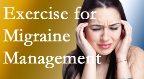 Layden Chiropractic includes exercise into the chiropractic treatment plan for migraine relief.