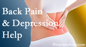Plainville depression related to chronic back pain often resolves with our chiropractic treatment plan’s Cox® Technic Flexion Distraction and Decompression.