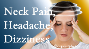 Layden Chiropractic helps relieve neck pain and dizziness and related neck muscle issues.