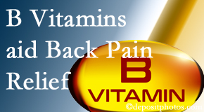 Layden Chiropractic may include B vitamins in the Plainville chiropractic treatment plan of back pain sufferers. 
