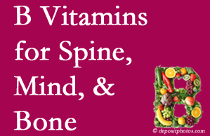 Plainville bone, spine and mind benefit from B vitamin intake and exercise.