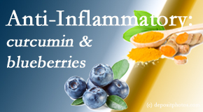 Layden Chiropractic shares recent studies touting the anti-inflammatory benefits of curcumin and blueberries. 