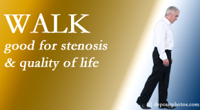 Layden Chiropractic encourages walking and guideline-recommended non-drug therapy for spinal stenosis, reduction of its pain, and improvement in walking.