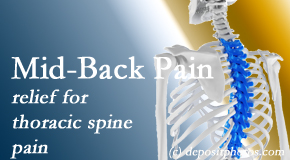 Layden Chiropractic delivers gentle chiropractic treatment to relieve mid-back pain in the thoracic spine. 