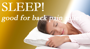Layden Chiropractic shares research that says good sleep helps keep back pain at bay. 