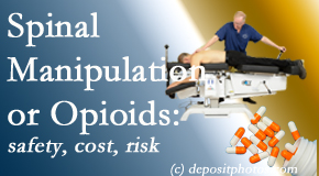 Layden Chiropractic presents new comparison studies of the safety, cost, and effectiveness in reducing the need for further care of chronic low back pain: opioid vs spinal manipulation treatments.