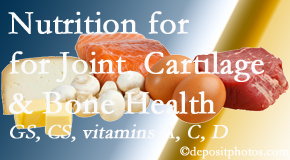 Layden Chiropractic explains the benefits of vitamins A, C, and D as well as glucosamine and chondroitin sulfate for cartilage, joint and bone health. 