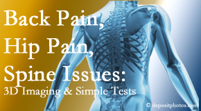 Layden Chiropractic examines back pain patients for various issues like back pain and hip pain and other spine issues with imaging and clinical tests that influence a relieving chiropractic treatment plan.