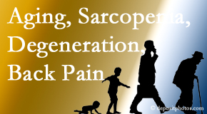 Layden Chiropractic lessens a lot of back pain and sees a lot of related sarcopenia and back muscle degeneration.