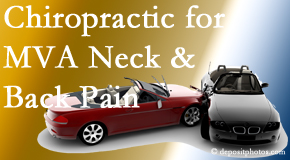 Layden Chiropractic offers gentle relieving Cox Technic to help heal neck pain after an MVA car accident.