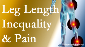 Layden Chiropractic tests for leg length inequality as it is related to back, hip and knee pain issues.