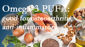 Layden Chiropractic treats pain – back pain, neck pain, extremity pain – often linked to the degenerative processes associated with osteoarthritis for which fatty oils – omega 3 PUFAs – help. 