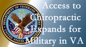Plainville chiropractic care helps relieve spine pain and back pain for many locals, and its availability for veterans and military personnel increases in the VA to help more. 