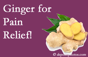 Plainville chronic pain and osteoarthritis pain patients will want to investigate ginger for its many varied benefits not least of which is pain reduction. 