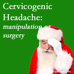 The Plainville chiropractic manipulation and mobilization show benefit for relief of cervicogenic headache as an option to surgery for its relief.