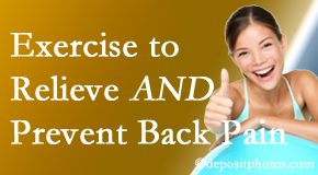 Layden Chiropractic urges Plainville back pain patients to exercise to prevent back pain and get relief from back pain. 