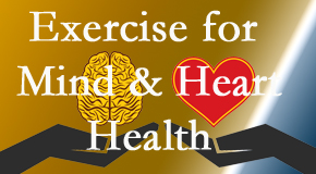 A healthy heart helps maintain a healthy mind, so Layden Chiropractic encourages exercise.