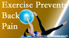 Layden Chiropractic encourages Plainville back pain prevention with exercise.