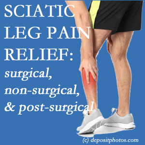 The Plainville chiropractic relieving treatment for sciatic leg pain works non-surgically and post-surgically for many sufferers.