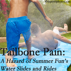 Layden Chiropractic offers chiropractic manipulation to ease tailbone pain after a Plainville water ride or water slide injury to the coccyx.