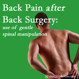 image of a Plainville spinal manipulation for back pain after back surgery