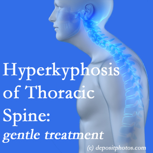 1 The Plainville chiropractic care of hyperkyphotic curves in the [thoracic spine in older people responds nicely to gentle chiropractic distraction care.